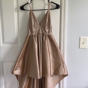 Gold ball gown dress